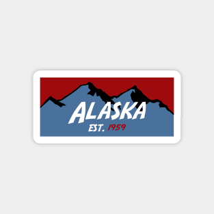 Alaska Mountains Magnet