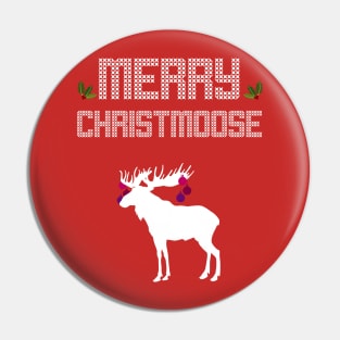 Merry Christmoose - Christmas Xmas Holidays Pin