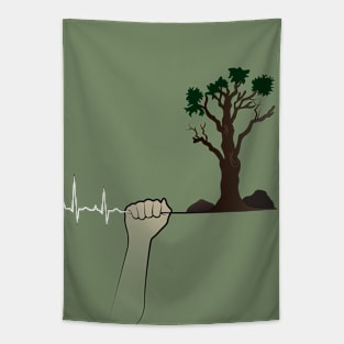 lonely tree Tapestry