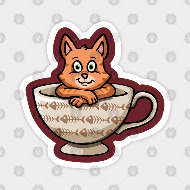 Cup of Kitty Magnet by pimator24