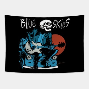 Blue skies by tim timebomb Tapestry