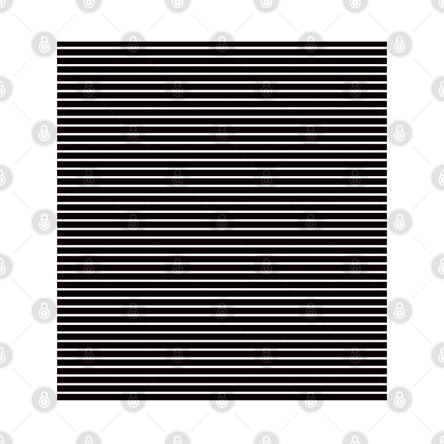 Black and White Thin Horizontal Striped Lines by squeakyricardo