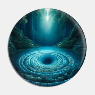 Transcendent Cascades: Elevating the Spirit through Waterfall Art Pin