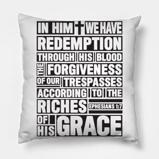 Ephesians 1:7 Redemption Pillow