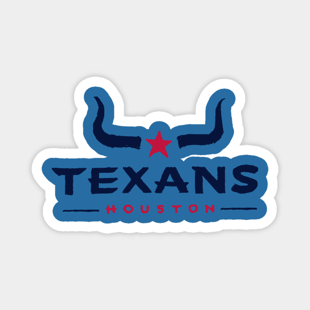 Houston Texaaaans 05 Magnet by Very Simple Graph