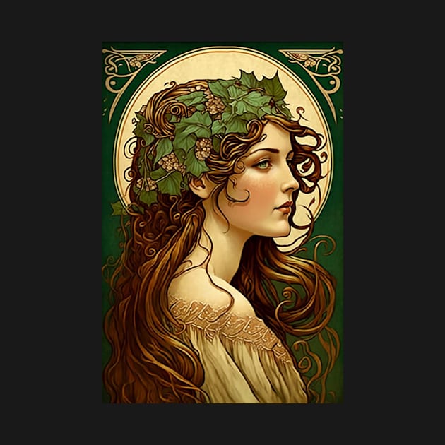 Irish Beauty - Art Nouveau Style by ArtNouveauChic