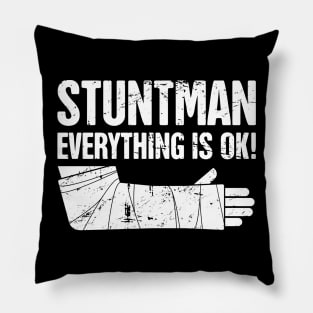 Stuntman - Funny Broken Arm Get Well Soon Gift Pillow