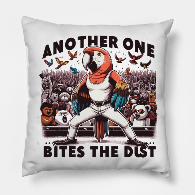 Another One Bites The Dust - Queen Tribute - Freddy Tribute - Mercury - Queen - Funny Sayings - Funny Gift - Funny Slogan - Funny Quotes - Funny Animals - Rock Tribute - Music Rock - Pop Pillow by TributeDesigns