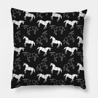 Origami Unicorn Pattern Pillow