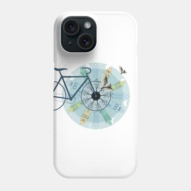 Amsterdam skyline Phone Case by Brash Ideas