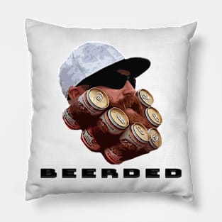 BEERDED w/ logo Pillow