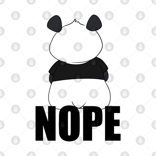 Nope Mood Funny Panda by Band of The Pand