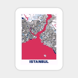 Istanbul - Turkey MilkTea City Map Magnet
