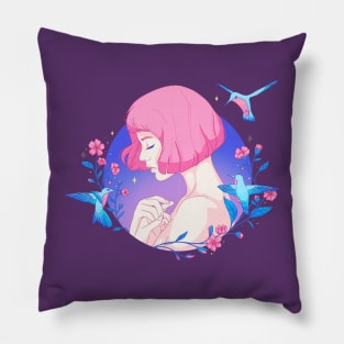 Wish Upon A Hummingbird Pillow