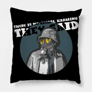 there is no global warming gas mask gift shirt Pillow