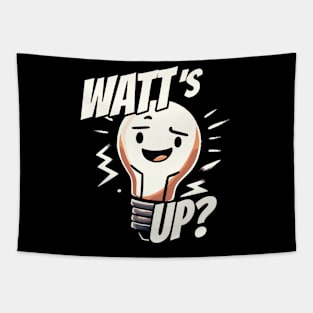 Watts up - Whats up - What is going on Light Bulb Tapestry