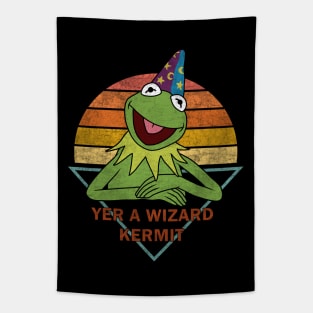 Yer A Wizard Kermit Tapestry