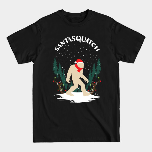 Disover SantaSquatch Bigfoot Christmas - Bigfoot Christmas - T-Shirt