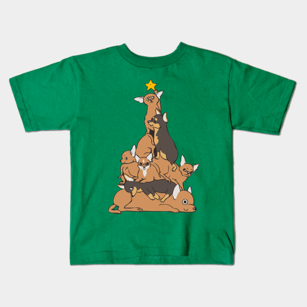 Chihuahua Stand By Xmas Tree Sweatshirt for Men Women Kids Hoodie Unisex T-Shirt Long Sleeve Youth Shirts 