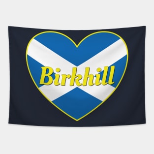 Birkhill Scotland UK Scotland Flag Heart Tapestry