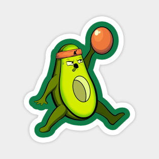 avocado funny jordan basketball Magnet