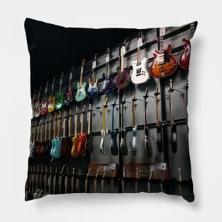 Wall of Guitars Pillow