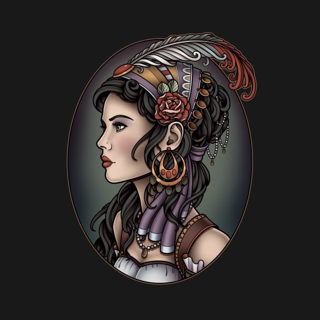 Gypsy Profile by samphillipsillustration