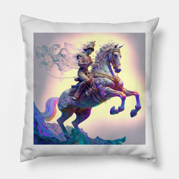 Majestic royal knight Pillow by Newtaste-Store