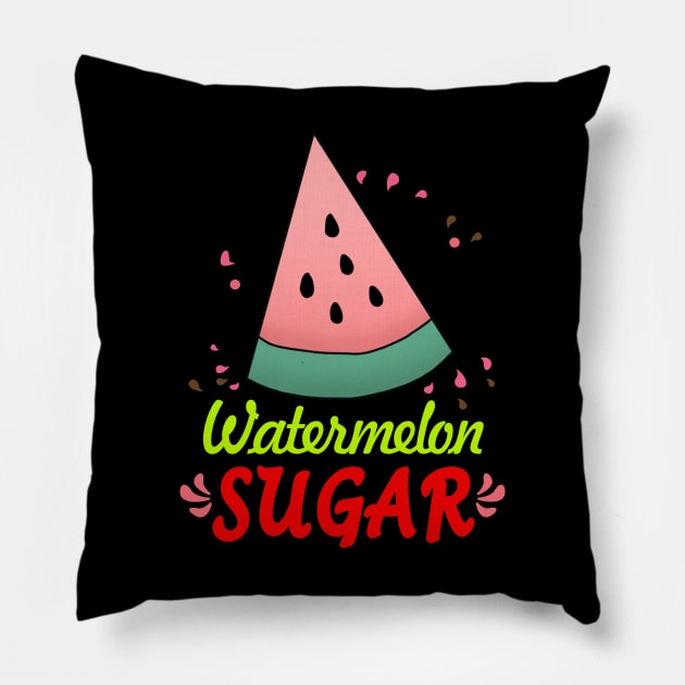 Watermelon Sugar Pillow by RainasArt