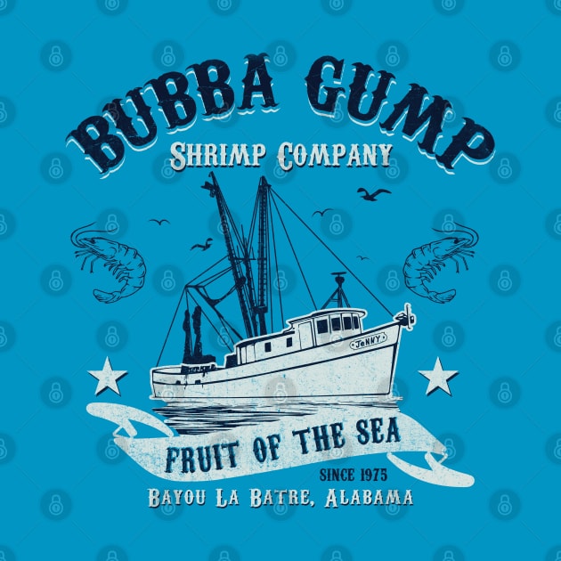 Gump Shrimping Company by Alema Art