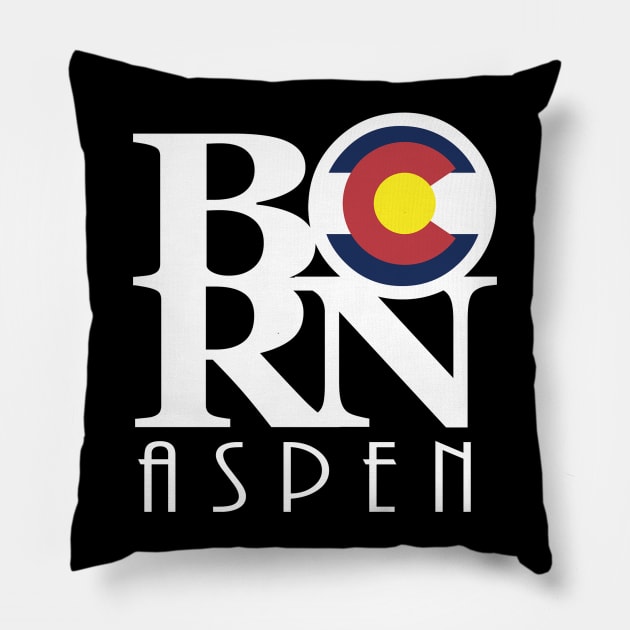 BORN Aspen Colorado Pillow by HomeBornLoveColorado