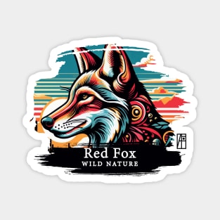 Red Fox - WILD NATURE - RED FOX -12 Magnet