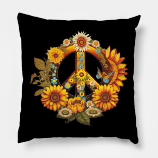 Peace Daisy Pillow