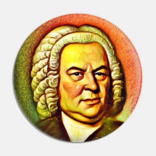 Johann Sebastian Bach Snow Portrait | Johann Sebastian Bach Artwork 14 Pin