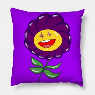 Morado sunflower ecopop Pillow