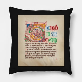 Medieval Illumination - The road to self mastery Pillow
