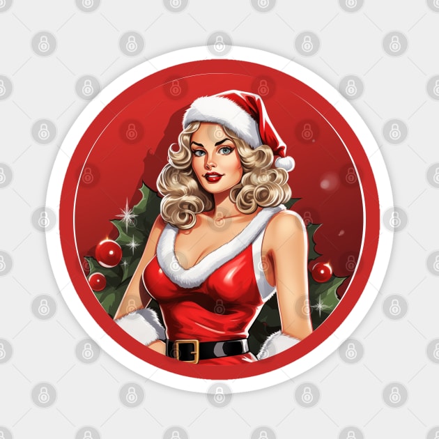 Pin Up Xmas Magnet by The Little Store Of Magic