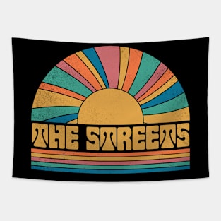 Graphic Streets Name Distressed Birthday Vintage Style Tapestry