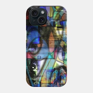 Woman face modern abstract Phone Case