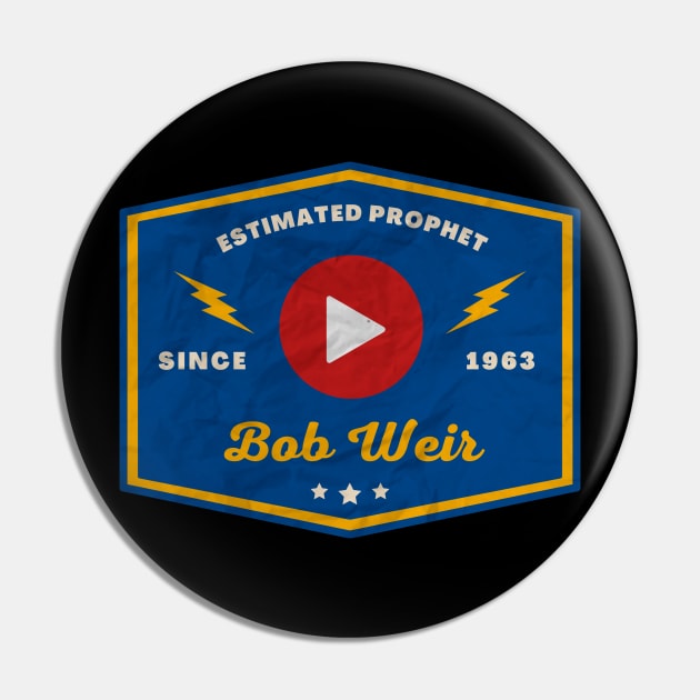 Bob Weir // Play Button Pin by Blue betta