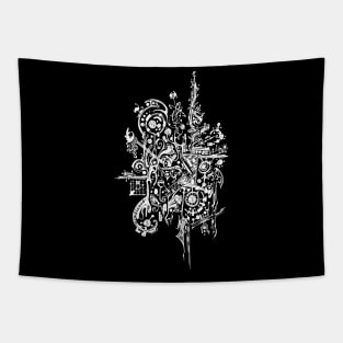 Abstract doodle art Tapestry