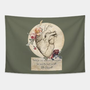 Blooming heart Tapestry