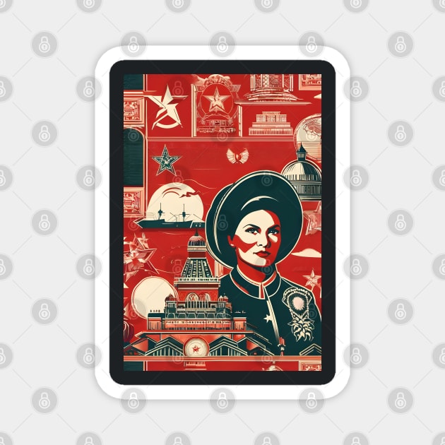 Soviet soldier art Magnet by Spaceboyishere