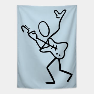 Guitar Player Victory Tapestry