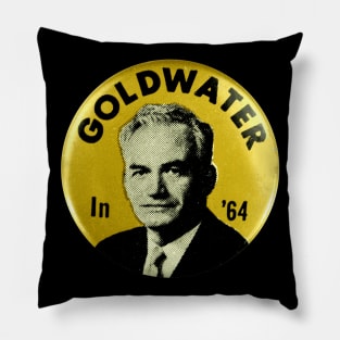 Goldwater in '64 Presidential Campaign Button Pillow