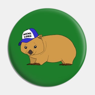 Wombat - meme lord Pin