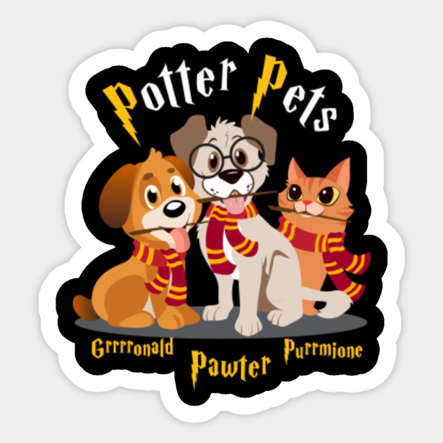 Potter Pups Pets Harry Pawter Cute Puppers Tshirt Dogs Cats