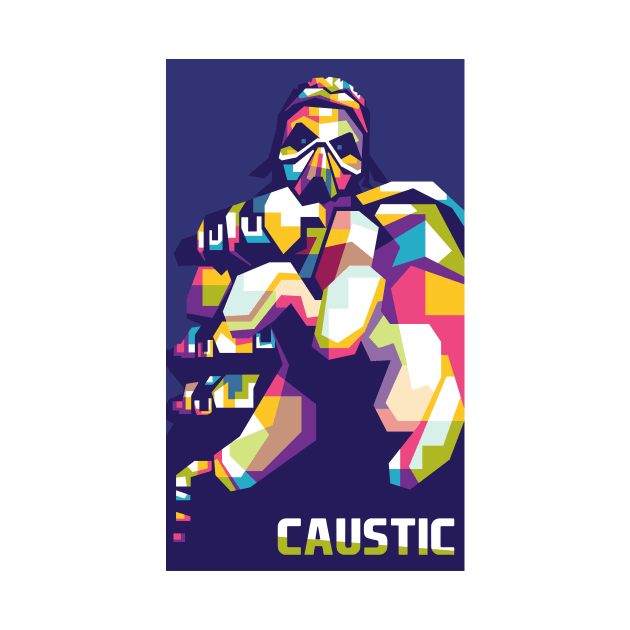 Apex Legends Caustic Geometric art by AwHM17