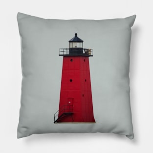 Manistique East Breakwater Light Pillow