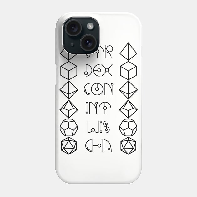 Character Abilities Dice Phone Case by OfficialTeeDreams